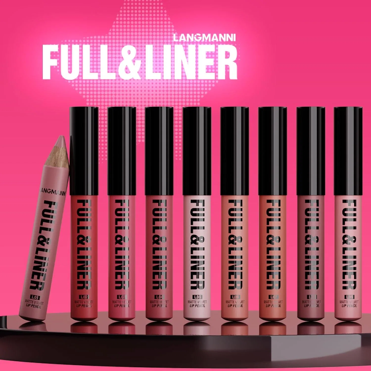 Набор матовых карандашей для губ 12 цветов Beauty Glazed — фото 4