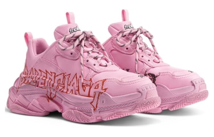 Balenciaga Массивные кроссовки Triple S Женские, Pink — фото 3