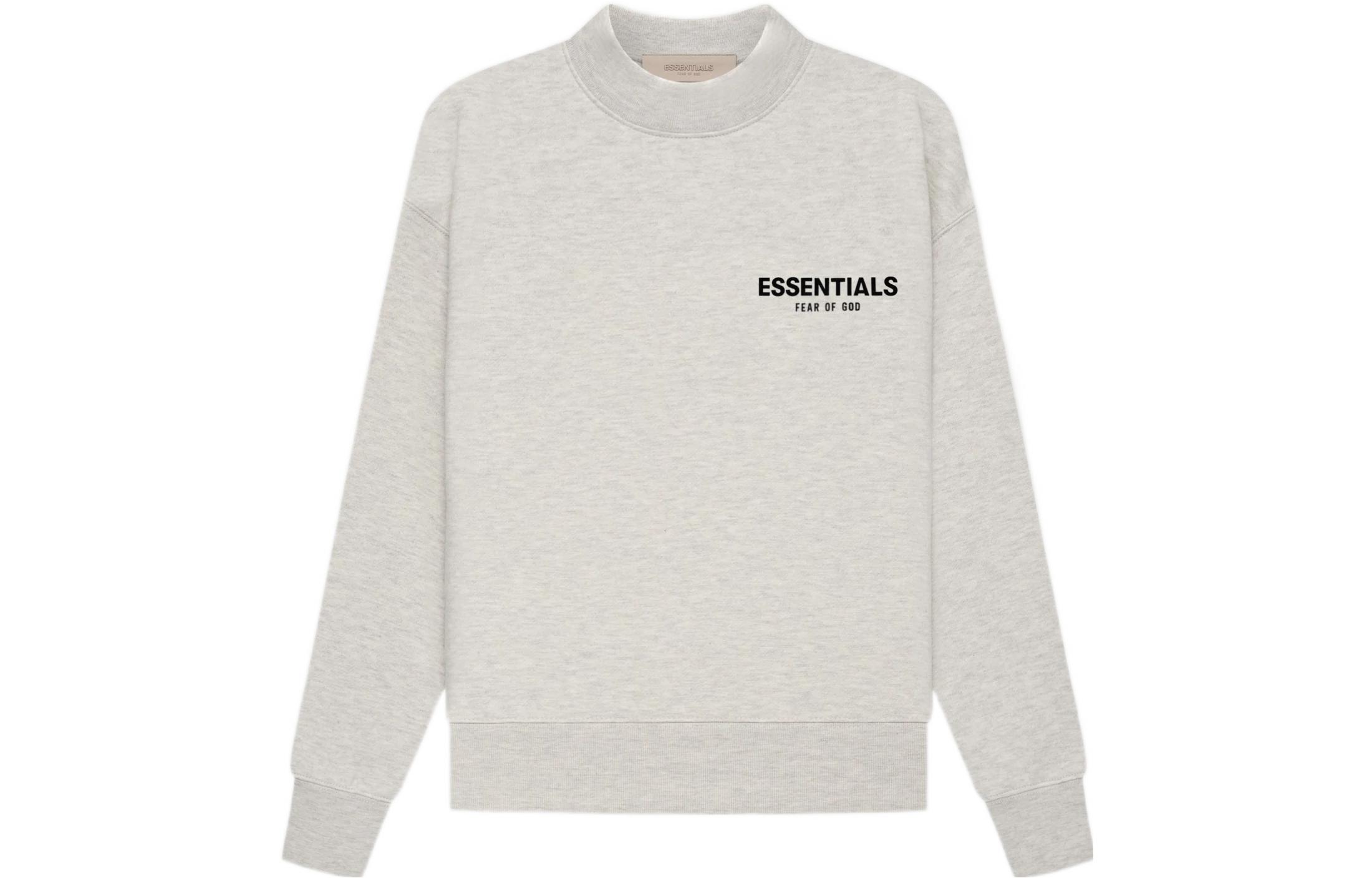 Свитшот SS22 Light Oat детский Fear Of God Essentials, светло- серовато-бежевый — фото 4
