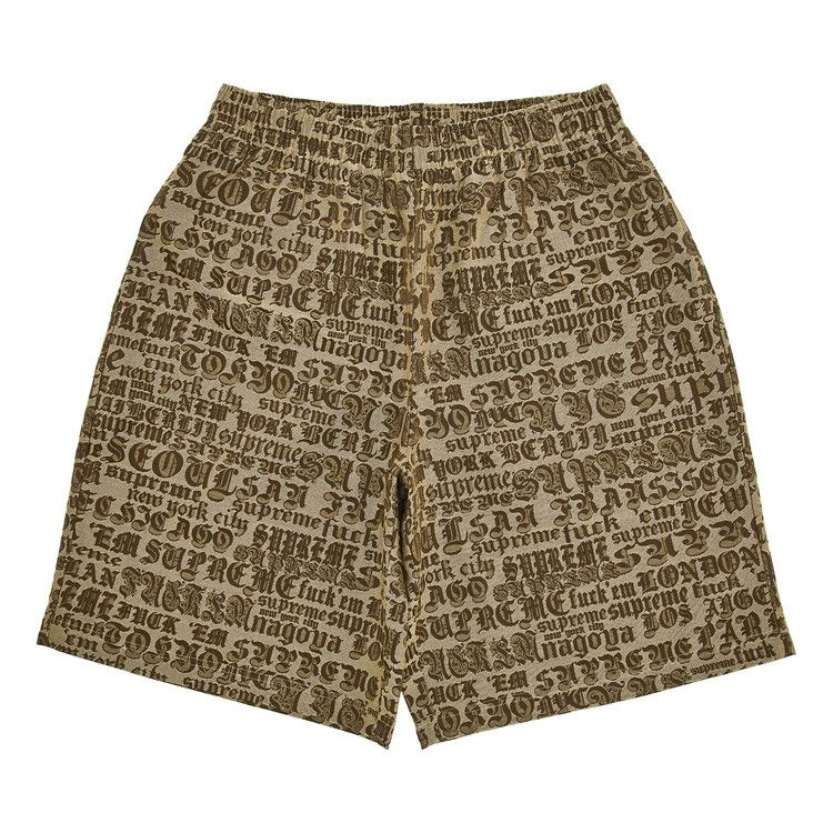 

Шорты Supreme Cities Jacquard Short 'Tan'
