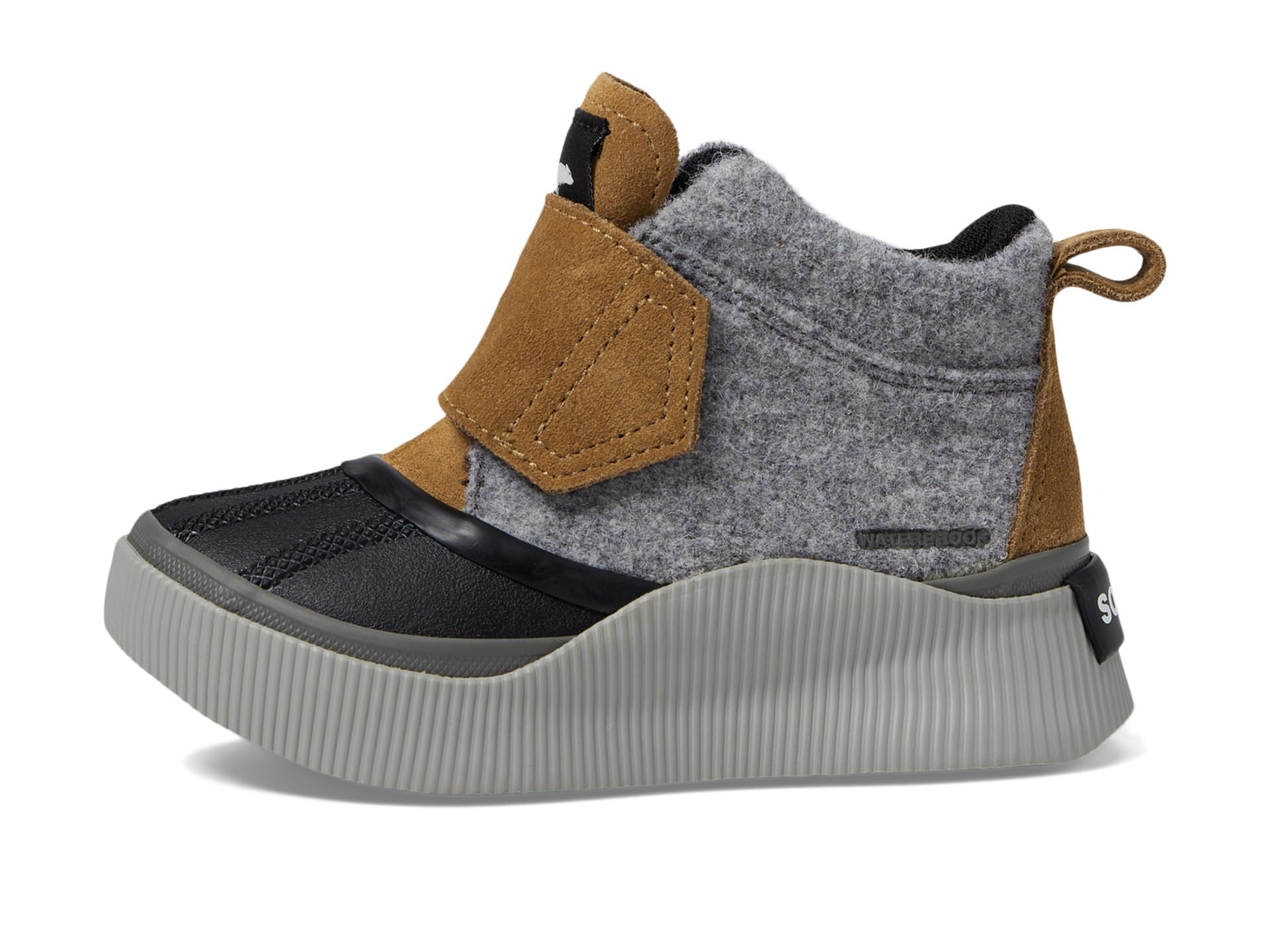 Ботинки SOREL Kids Childrens Out N About IV Strap WP, цвет Taffy/Black — фото 3