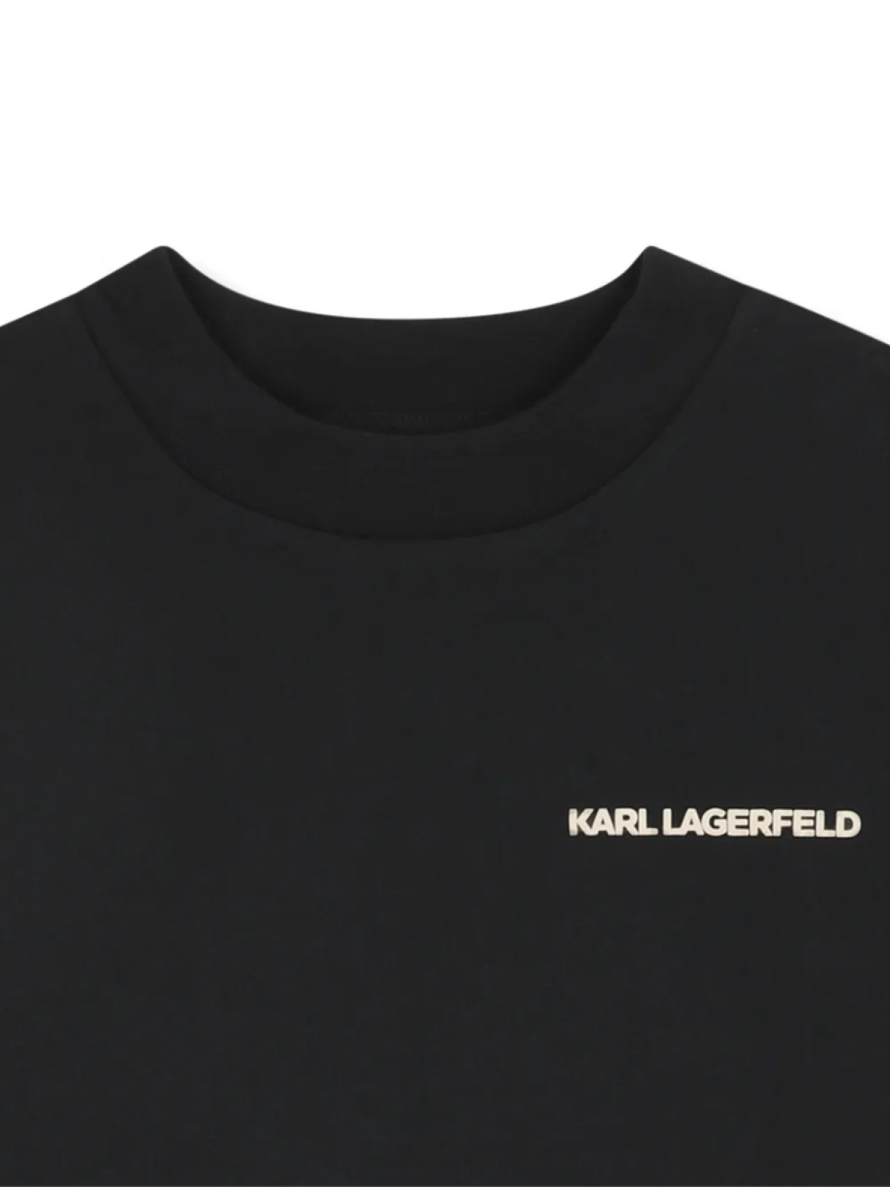 Karl Lagerfeld Kids футболка с графичным принтом, черный — фото 3