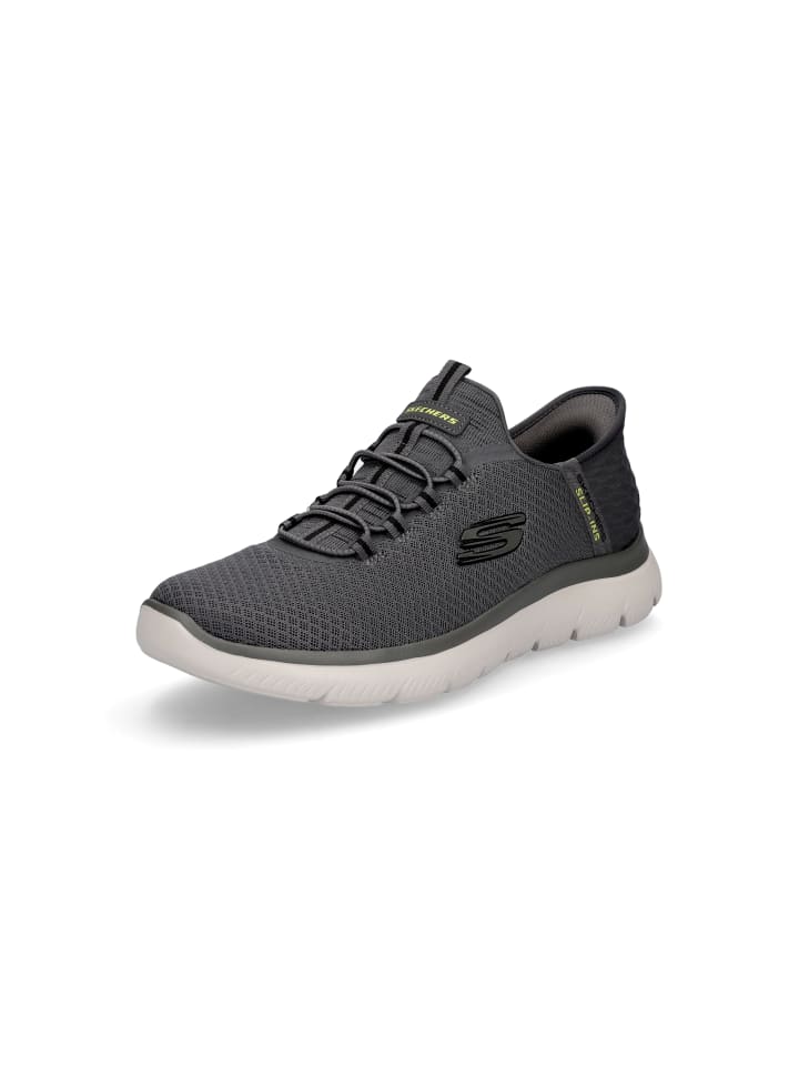 

Кроссовки на шнуровке Skechers, серый