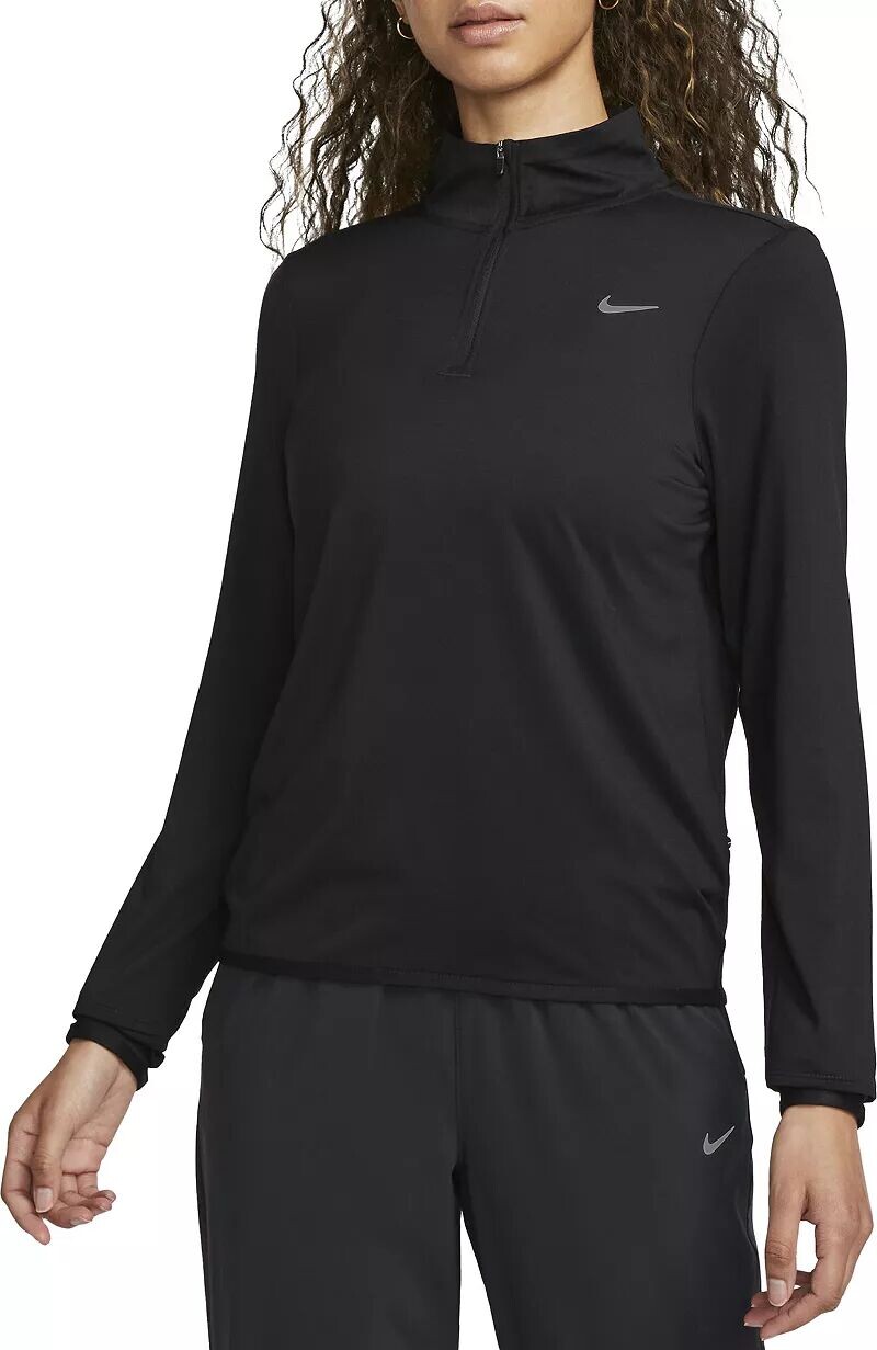 

Женская беговая футболка Nike Dri-FIT Swift Element UV с молнией 1/4, черный