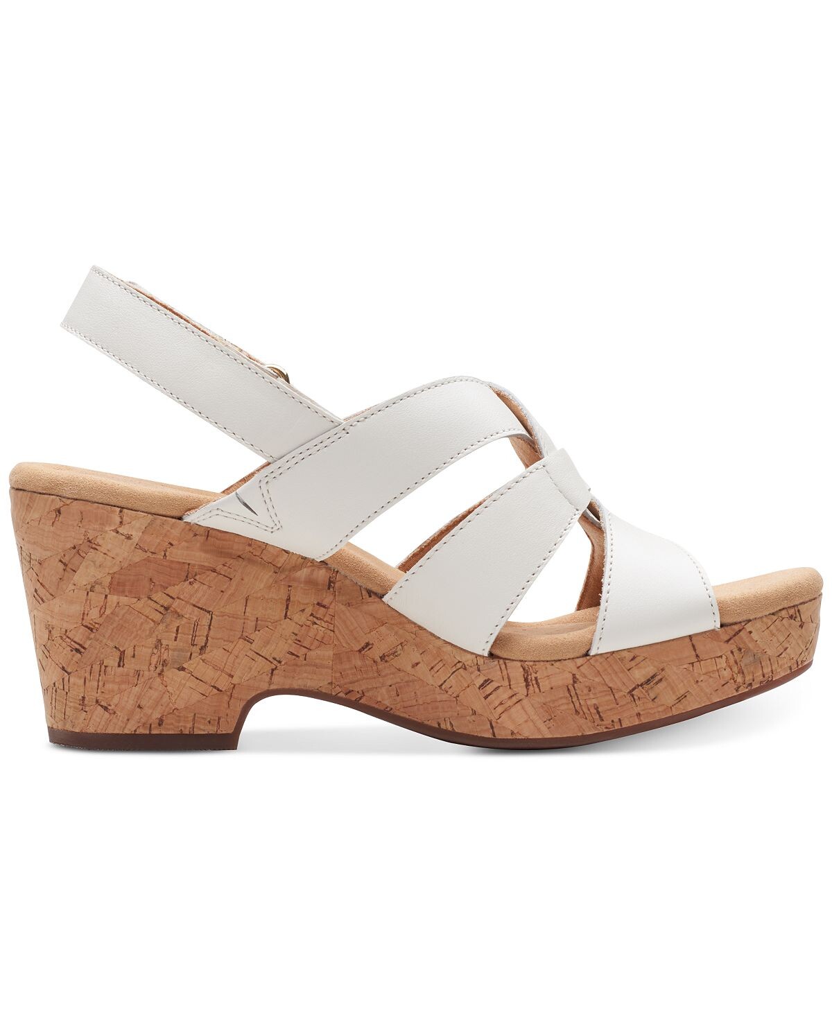 Женская коллекция Giselle Beach Босоножки на танкетке с пяткой на пятке Clarks — фото 2