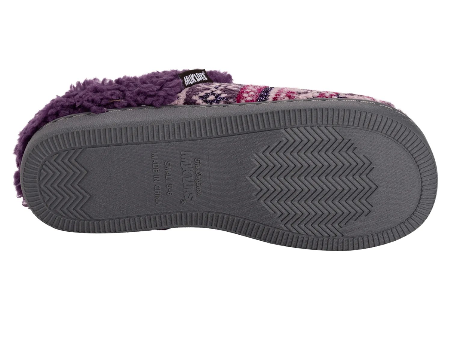 Тапочки MUK LUKS Suzanne Clog Slipper - Women's, фиолетовый — фото 3