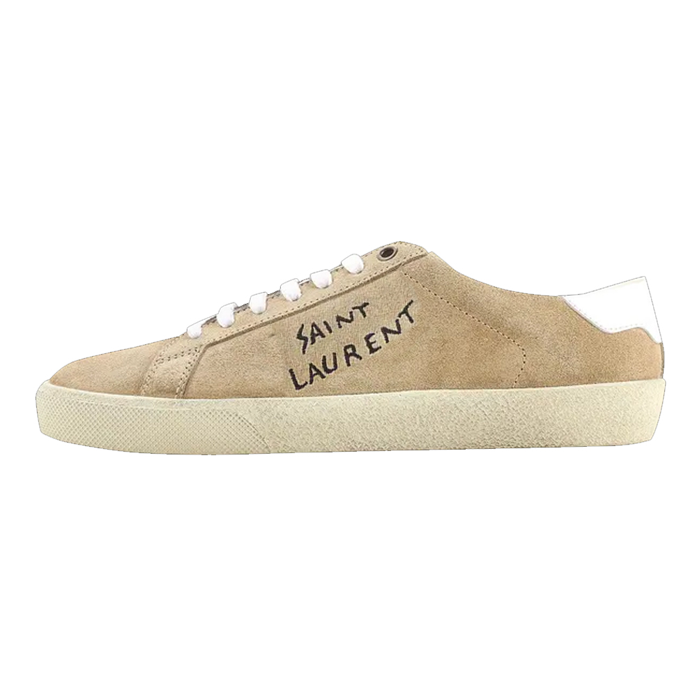 SAINT LAURENT Женские кроссовки Court Classic Low top Skateboard коричневые