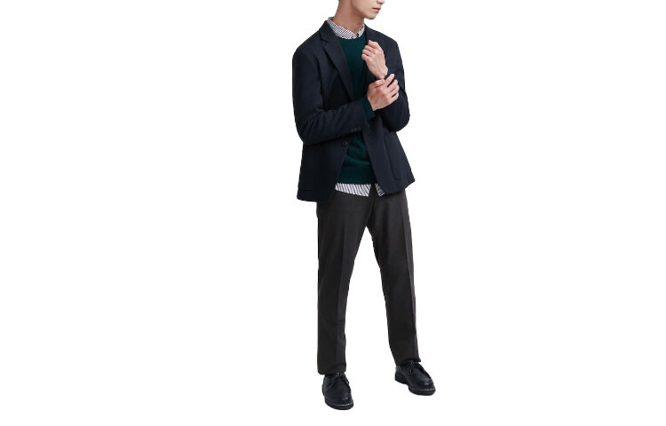 

Костюм Брюки Мужские Темно-Серые Uniqlo, темно-серый