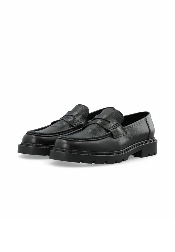 Лоферы penny loafer biajeff slipons Bianco, Black — фото 2