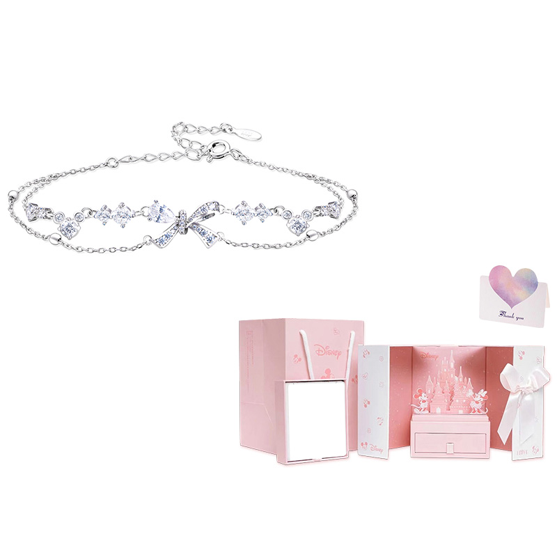 

Браслет «Принцесса» для женщин Disney, heartbeat bowknot bracelet[dreamy castle box]