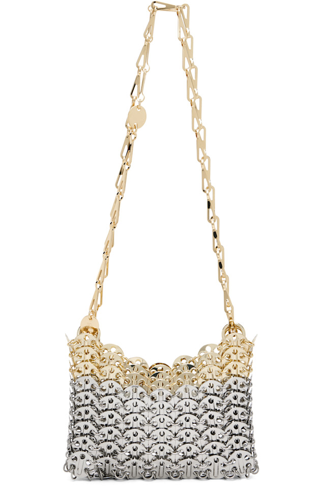 

Иконическая сумка nano 1969 skyline Rabanne, мультиколор