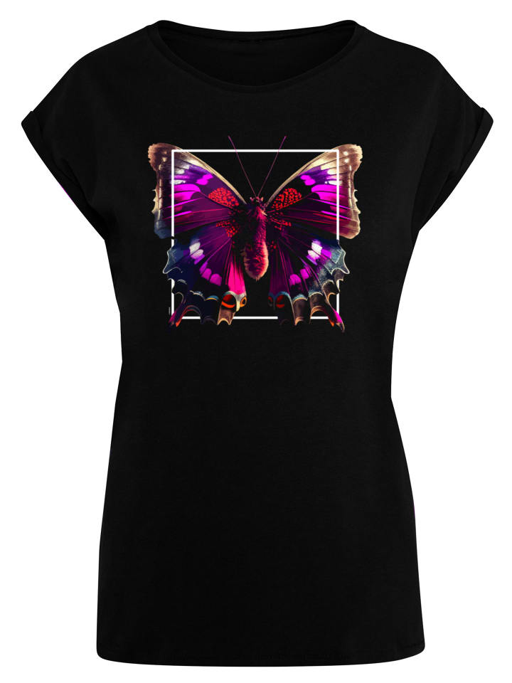 

Футболка с короткими рукавами Розовая бабочка черного цвета F4NT4STIC, Черный, Футболка с короткими рукавами Розовая бабочка черного цвета F4NT4STIC