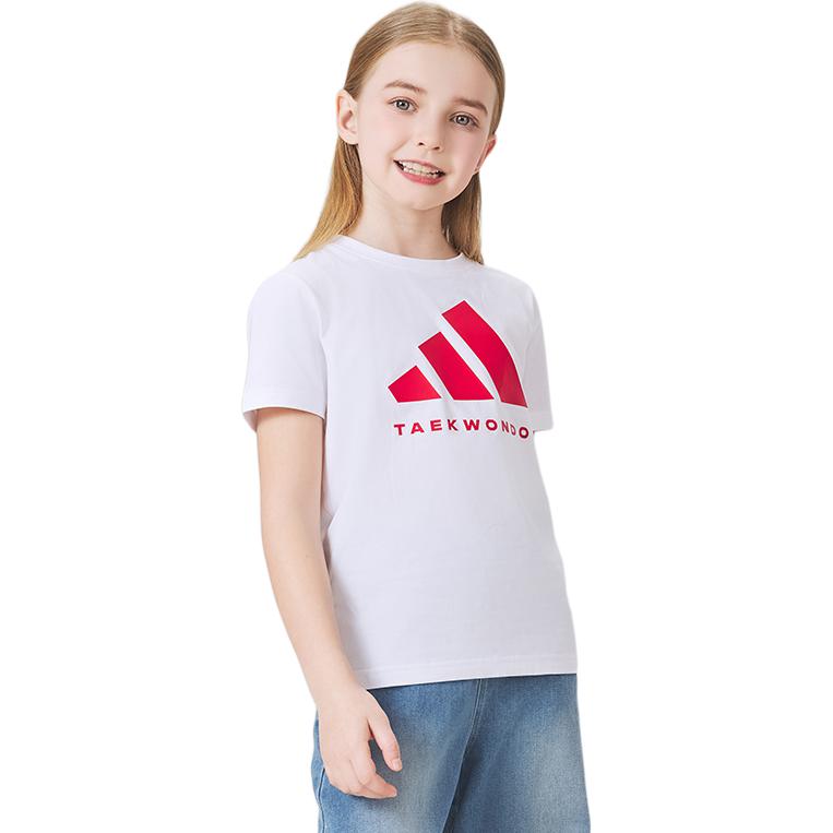 Adidas Футболка White/Red для детей 3-7 лет — фото 4