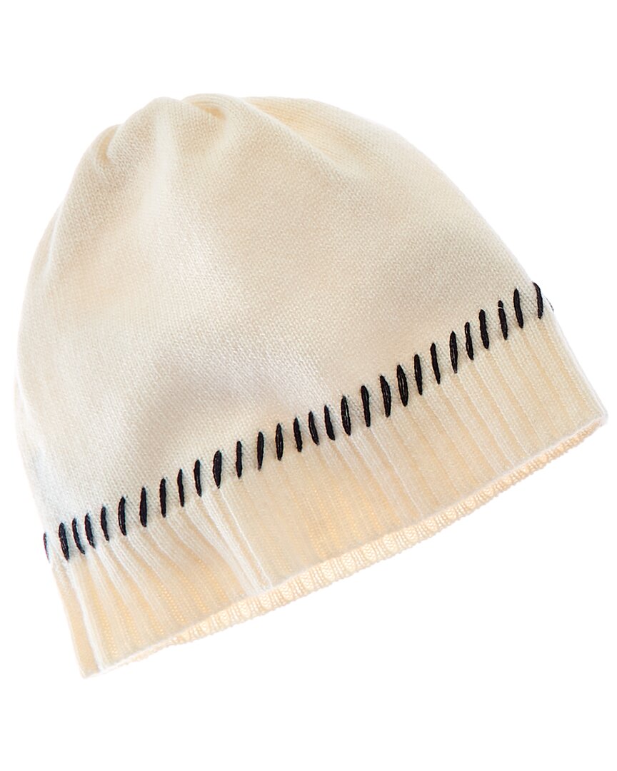 

Кашемировая шляпа Forte Cashmere Contrast Edge, белый