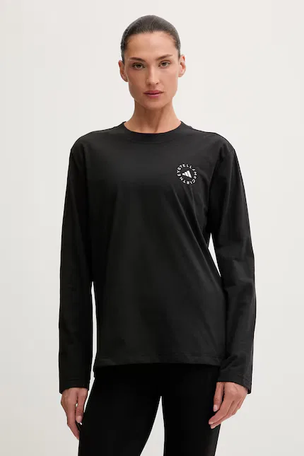 Лонгслив с принтом Adidas by Stella McCartney, черный
