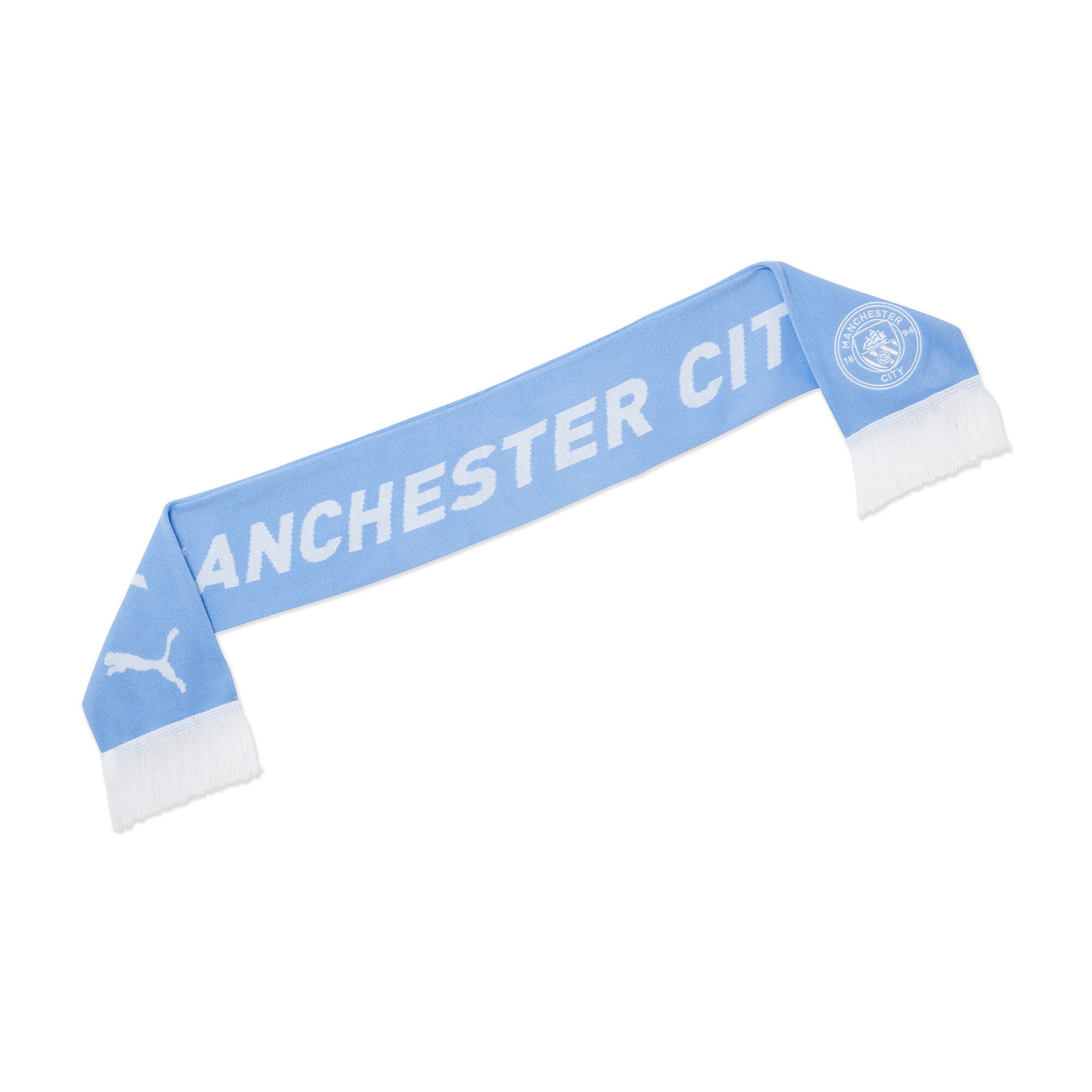 

Шарф PUMA Unisex Manchester City ftblESSENTIALS, цвет team light blue/white