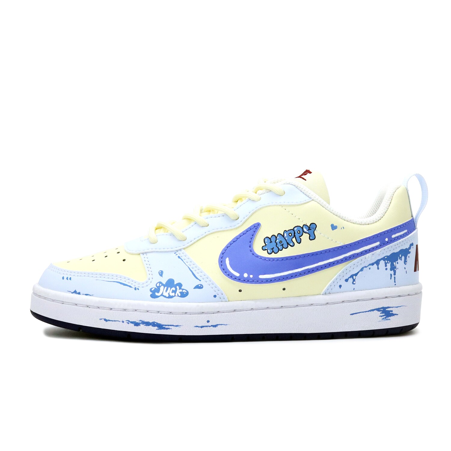 

Скейтбордные кеды Court Borough унисекс с низким верхом, желтый/синий/белый Nike