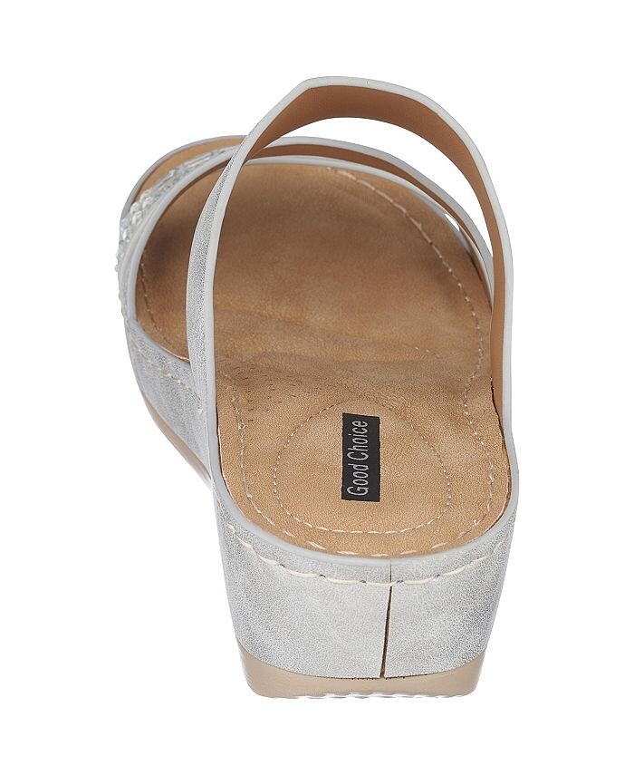 Женские босоножки Tera на танкетке GC Shoes, серый — фото 3