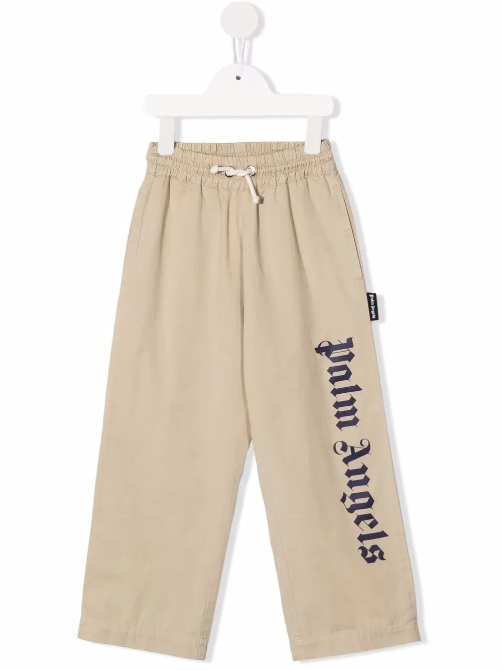 Брюки на шнуровке с логотипом Palm Angels Kids, нейтральный