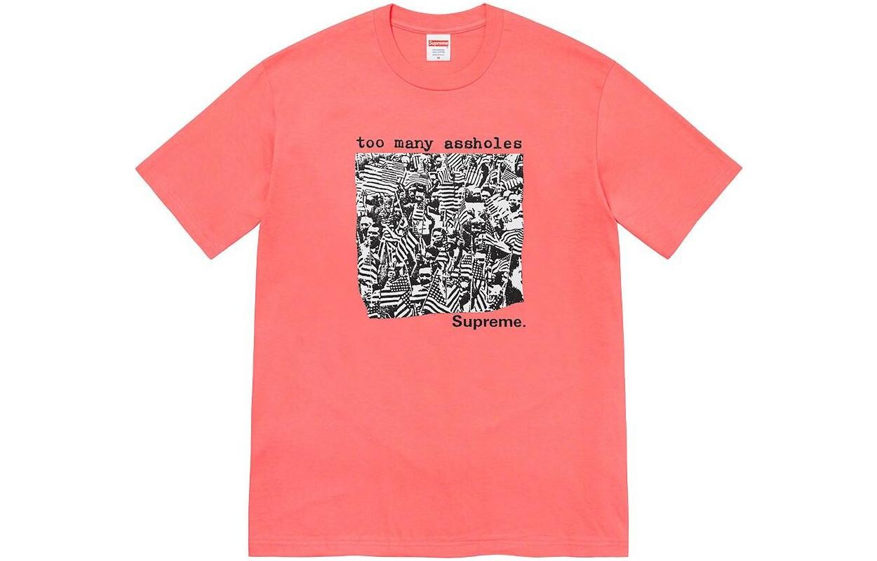 

Футболка Supreme Too Many Assholes, красный