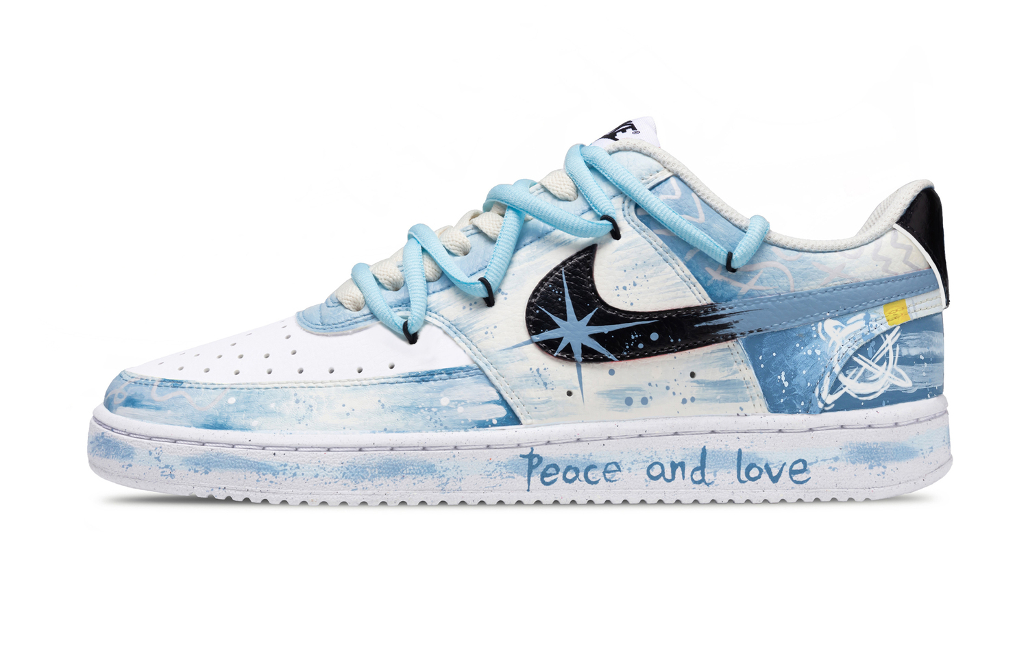 

Nike Кроссовки Court Vision 1 мужские низкие синие