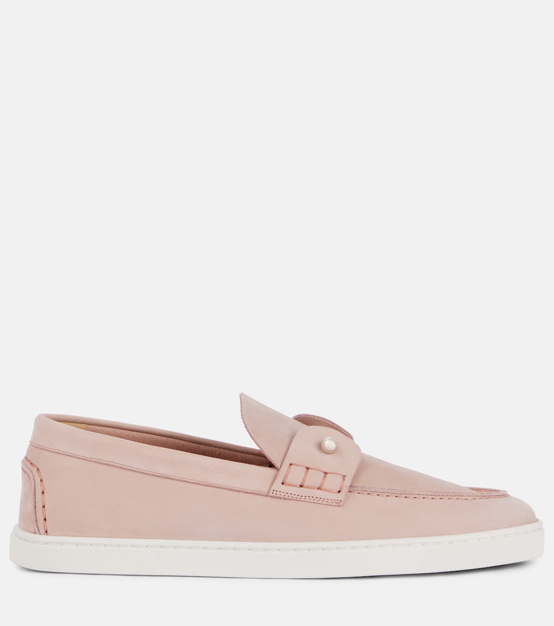 Лоферы Chambeliboat из замши Christian Louboutin, Vintage Rose — фото 4