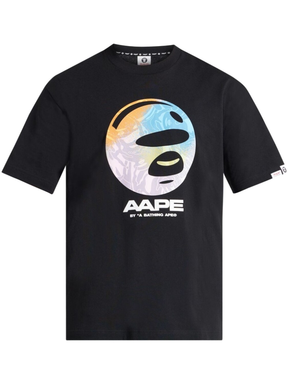 

Футболка с логотипом AAPE BY *A BATHING APE, черный