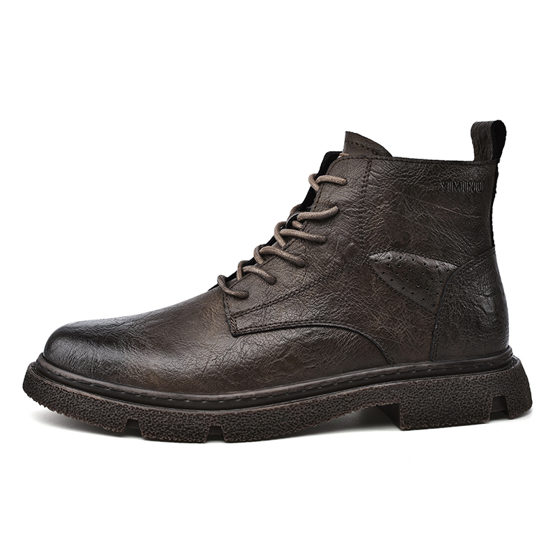 

Eminu Черно-хаки мужские ботинки, цвет Khaki