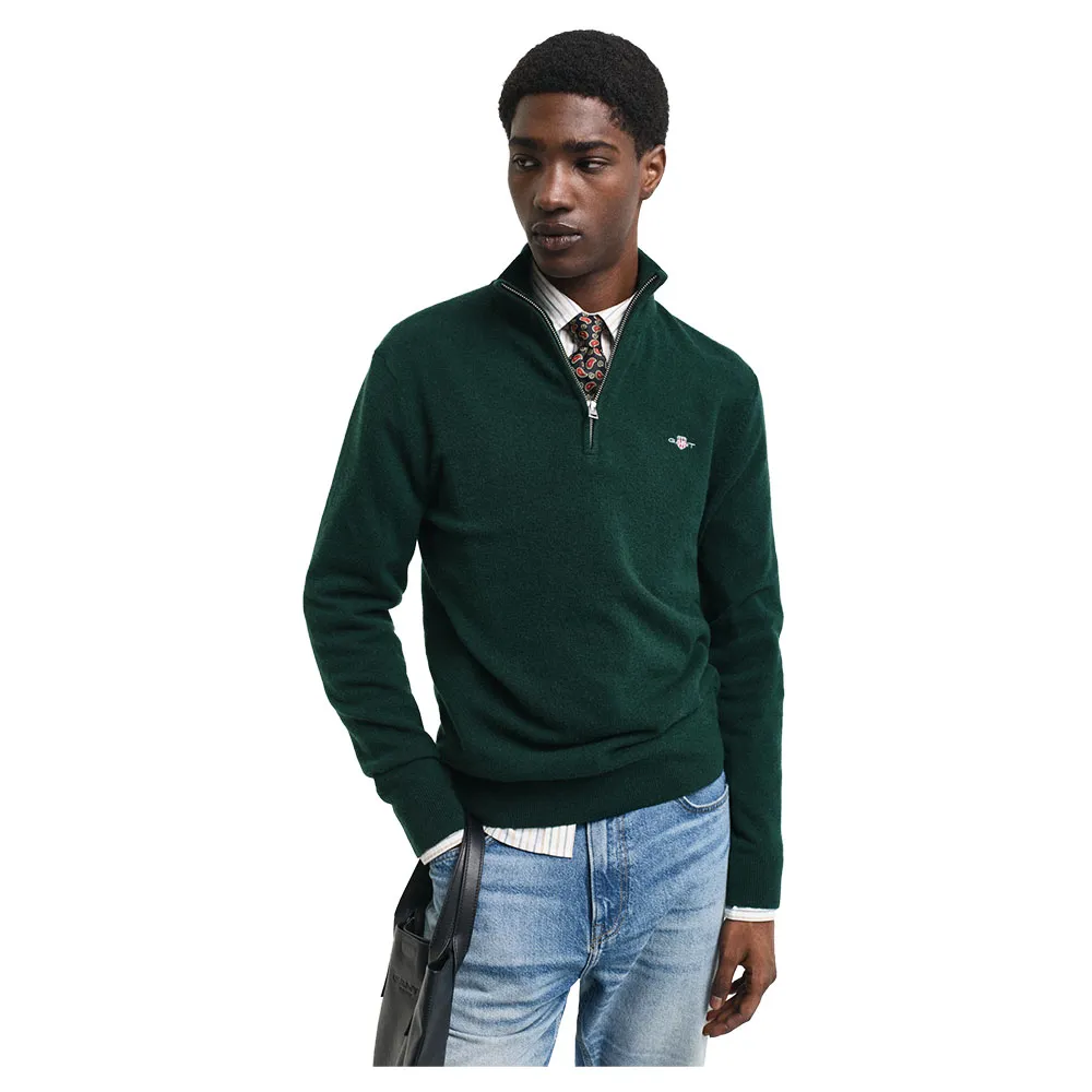 

Свитер Gant 8050282 half zip, зеленый