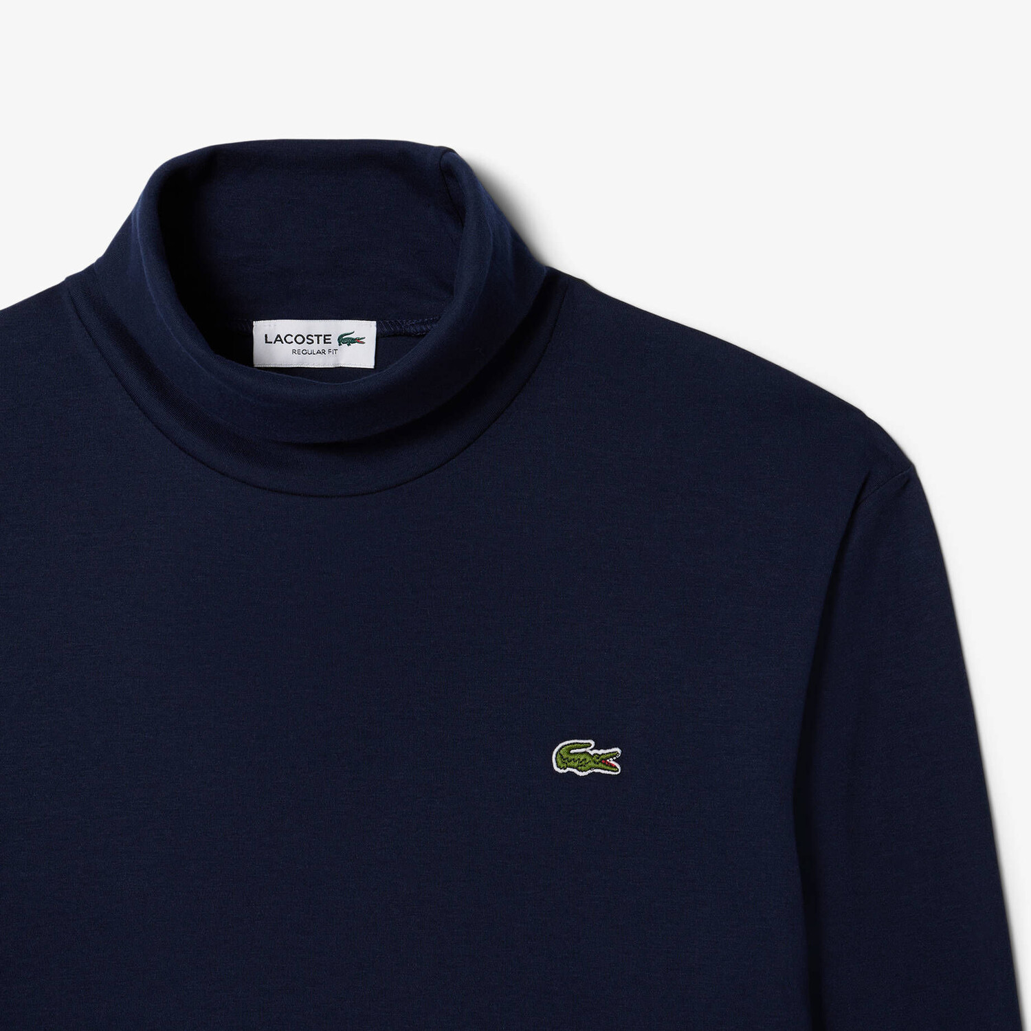 Рубашка стандартного кроя с высоким воротником Lacoste, синий — фото 2