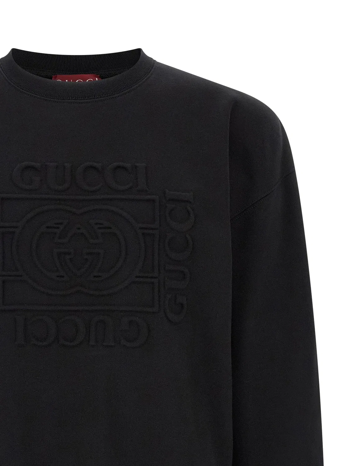 Свитшот «Incrocio GG» GUCCI, черный — фото 3