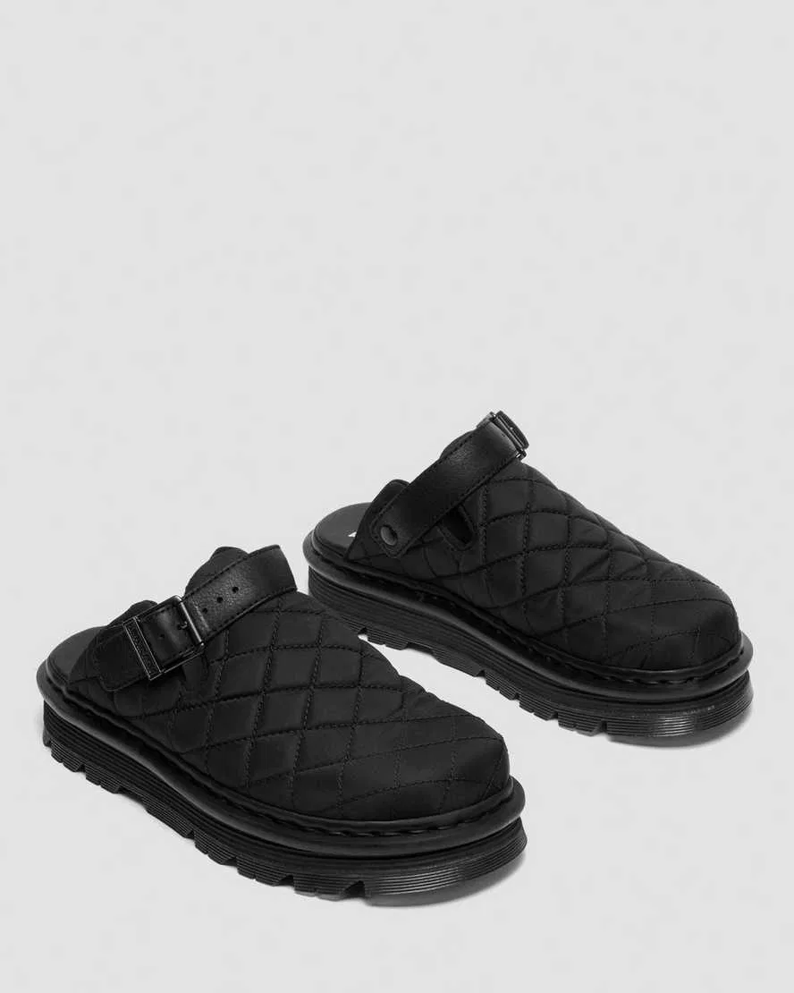 Мюли на платформе из стеганой парусины Zebzag Dr Martens, зеленый — фото 4