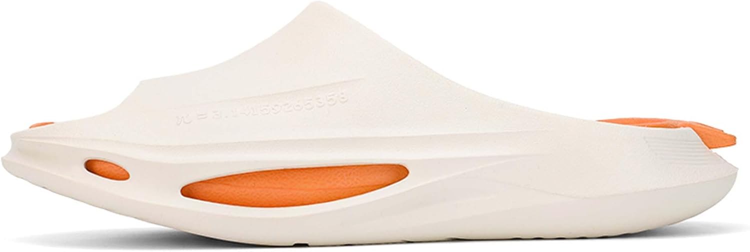 

Сандалии-сланцы Vtiao унисекс, дизайн в стиле боевого корабля, отверстия для слива подошвы, спортивные нескользящие сланцы, толстая подошва, износостойкие и прочные, съемная стелька, оранжевый