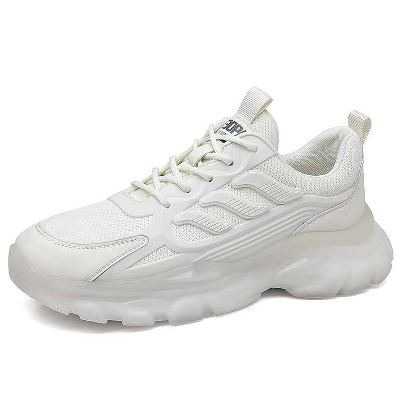 

Дышащие кроссовки с амортизацией и влагоотводящим эффектом, низкие, массивные, мужские VAEL, белый