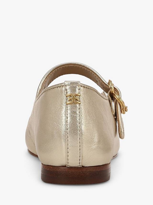 Мэри Джейнс Michaela из металлизированной кожи Sam Edelman, Gold — фото 4