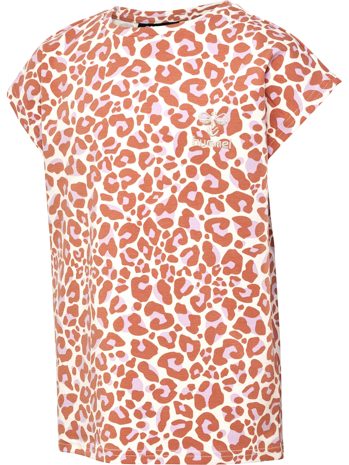 Футболка Hummel S/S Hmljumpy Aop S/S, цвет COPPER BROWN — фото 4