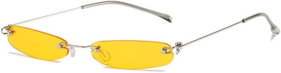 

Солнцезащитные очки MUTYNE прямоугольной формы без оправы для женщин, модные, маленькие, без оправы, для мужчин и женщин, в стиле панк, солнцезащитные очки UV400, Yellow