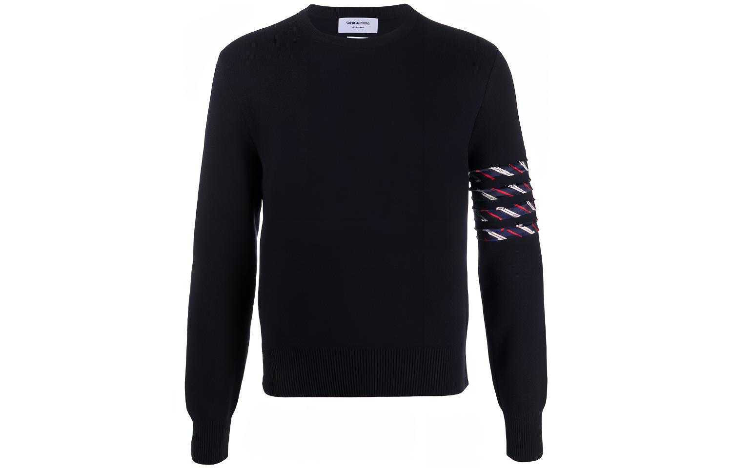 

Толстовка с вышивкой Milano Stitch 4-Bar THOM BROWNE, морской синий