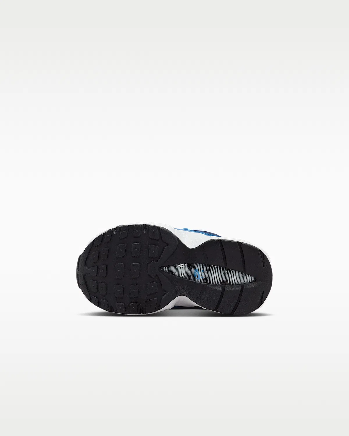 Кроссовки Nike Air Max 95 Premium для малышей, White/Lake Blue/French Blue/Emerald Green — фото 2