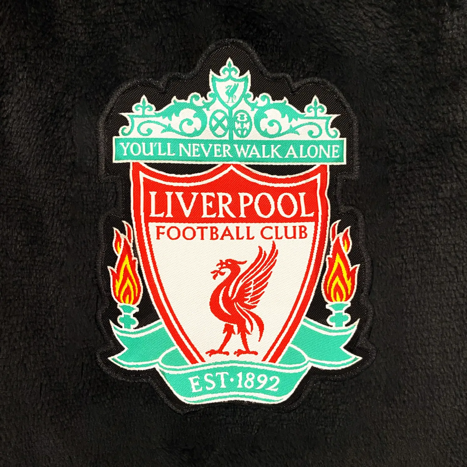 Детский флисовый комбинезон Liverpool FC, черный — фото 3
