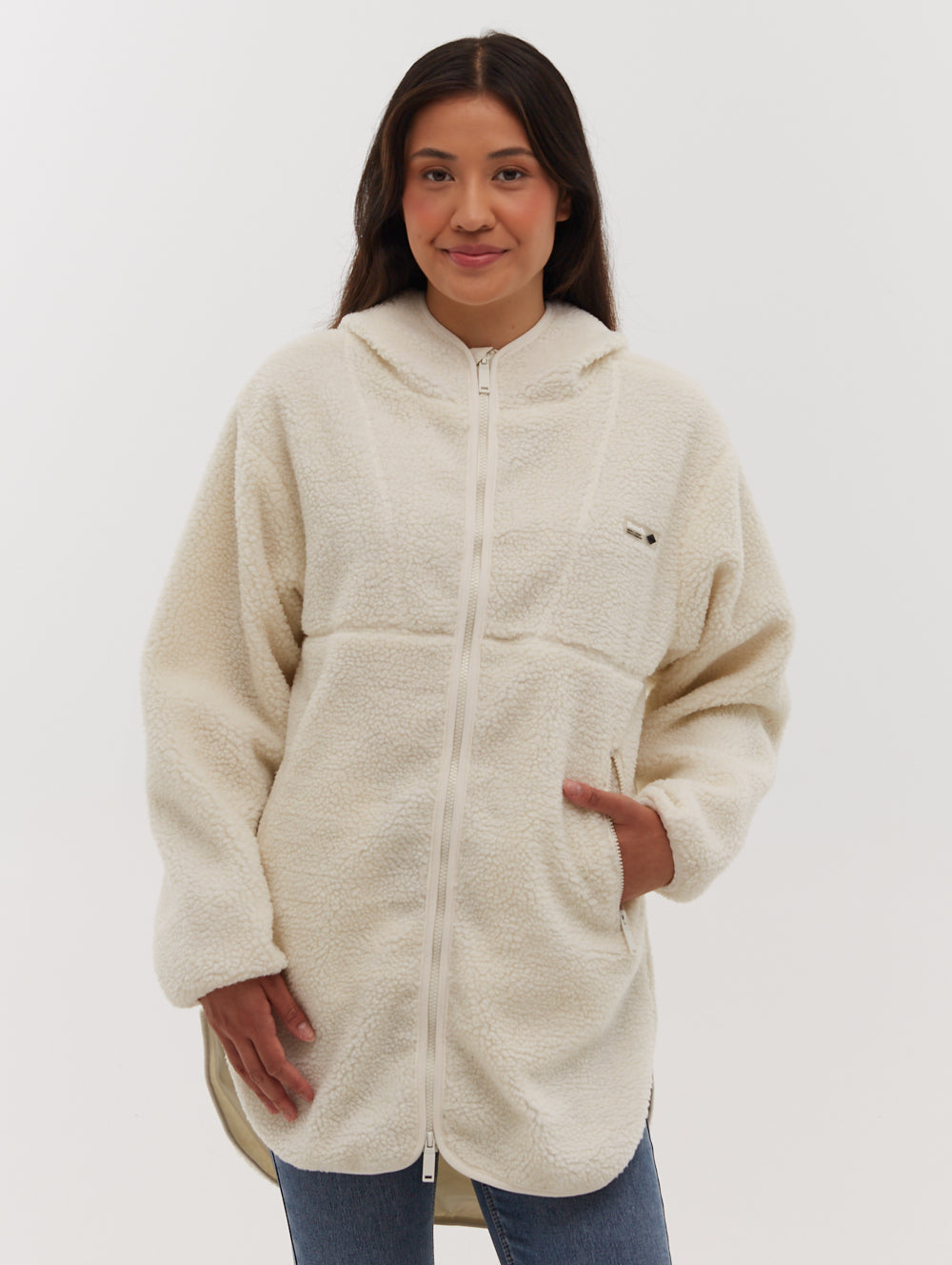 

Куртка Brilli Longline Sherpa Bench., цвет winter white