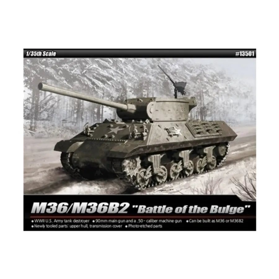 

M36/M36B2 «Битва за Арденн», Military Model Kits (1:35) (Academy Hobby)