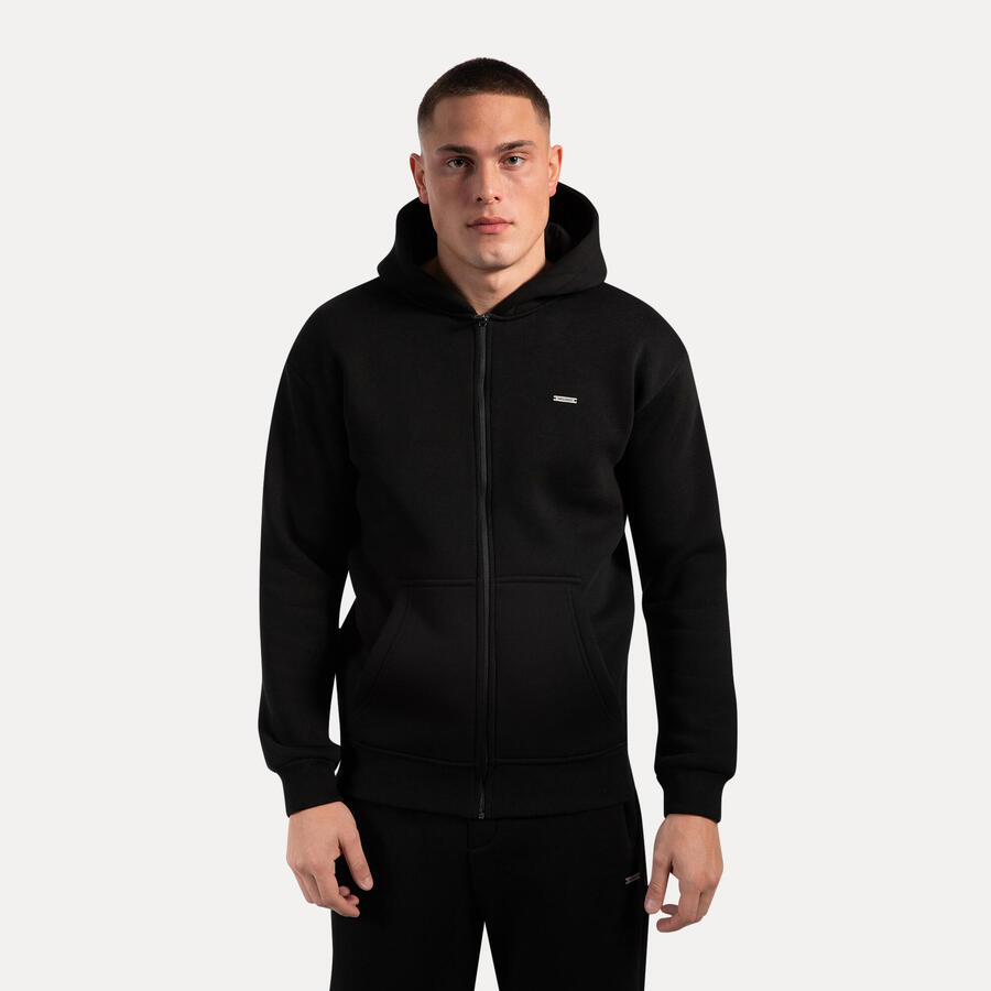 

SMILODOX Мужская толстовка с капюшоном на молнии Ilyas Black