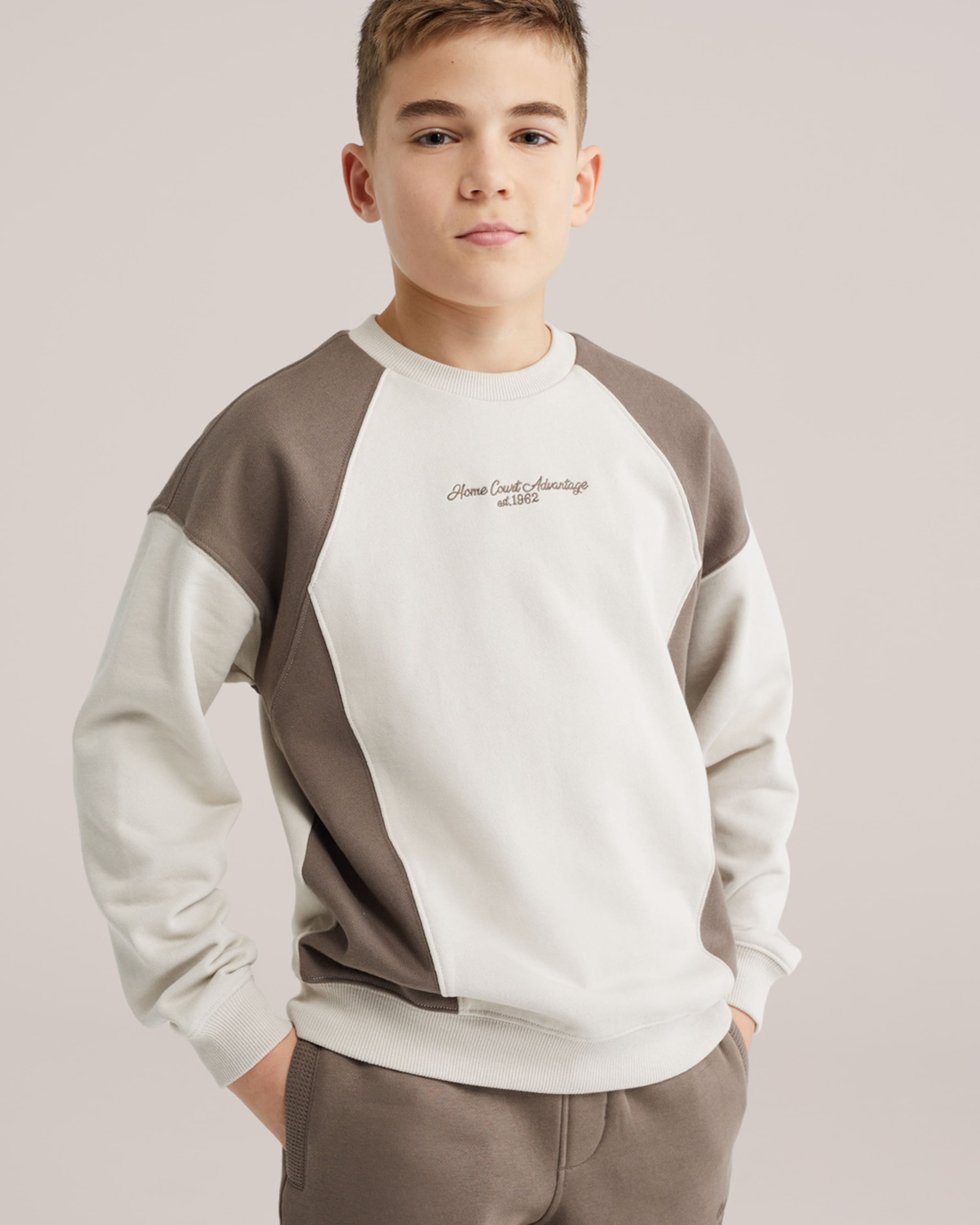 WE Fashion Толстовка в бежевом цвете — фото 3