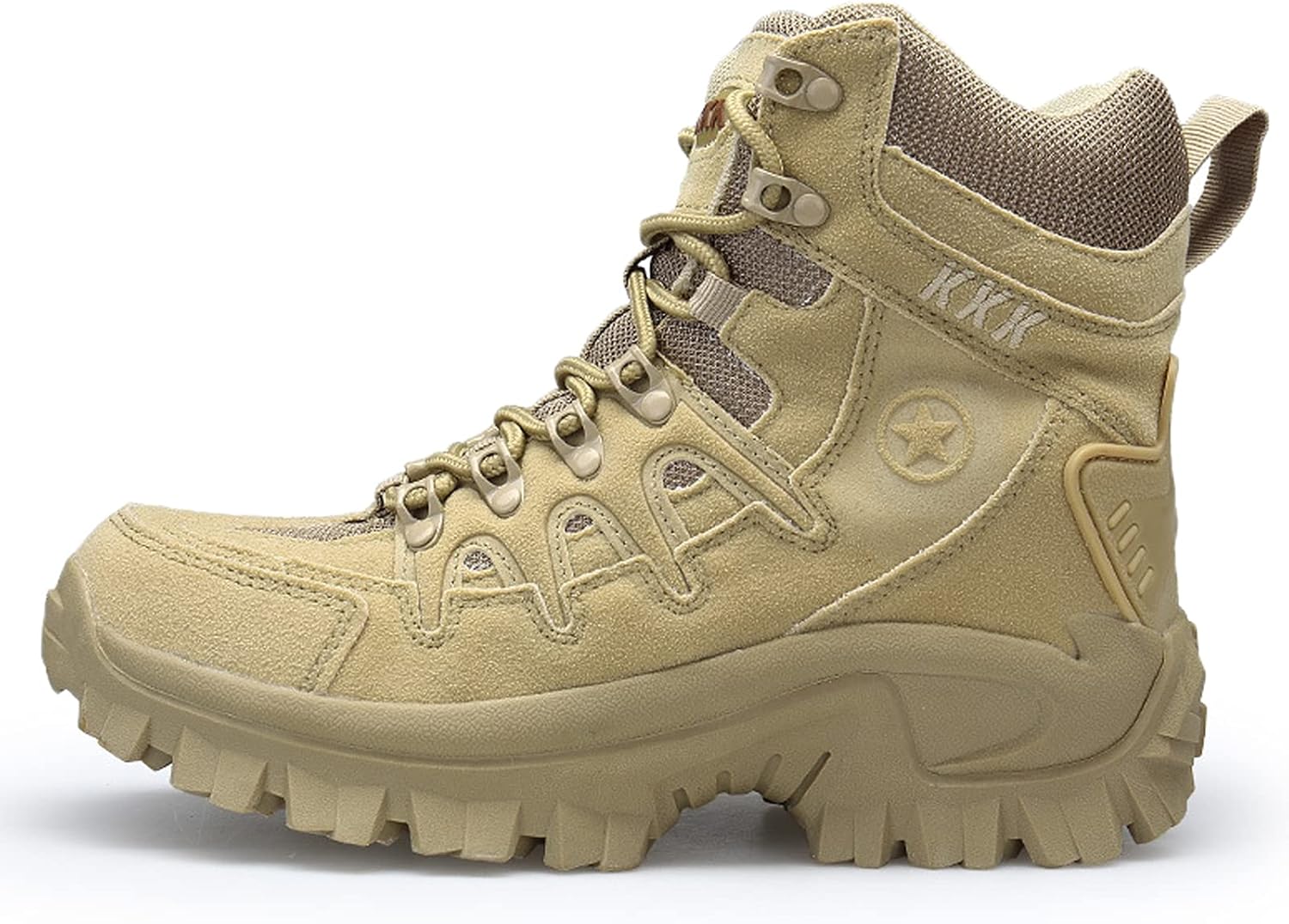 

Ботинки для ходьбы Мужские Нескользящие Треккинговые Ботинки Легкие Ботинки для Походов и Скалолазания Черные Hongrenamz