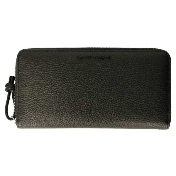 

Кожаный кошелек Emporio Armani, черный