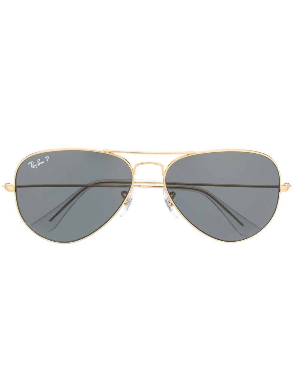 

Ray-Ban солнцезащитные очки-авиаторы, золотистый