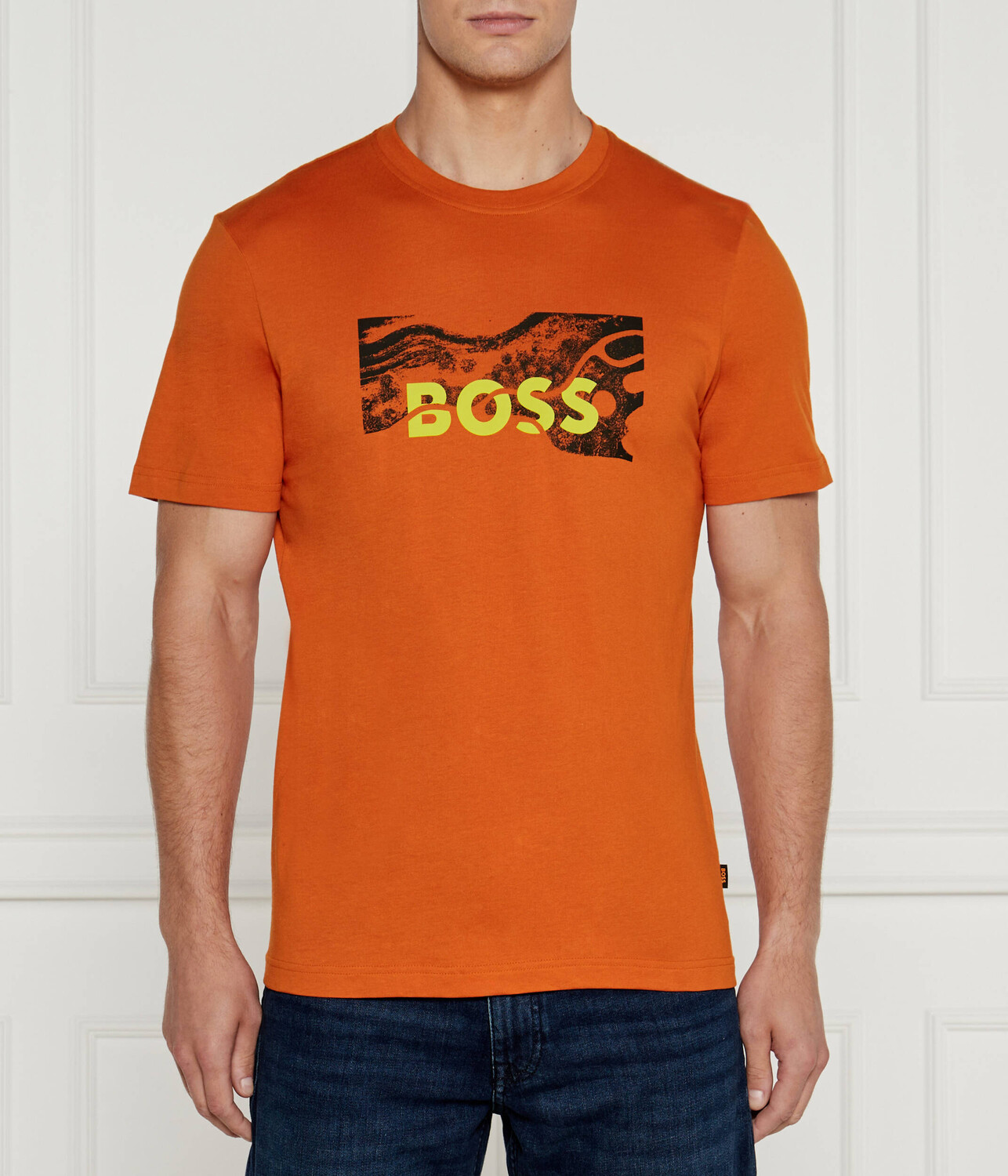 

Футболка BOSS ORANGE Te_Building Regular Fit, оранжевый