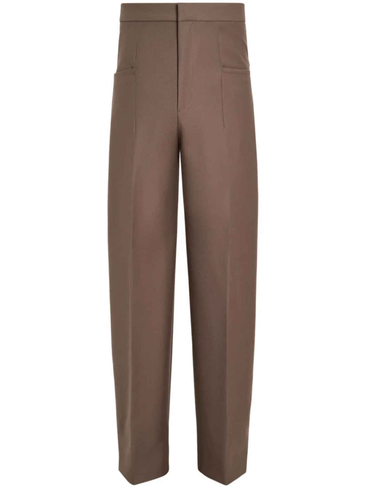 

Брюки с завышенной талией Zegna, коричневый