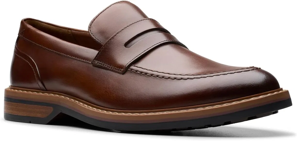 Мужские туфли Clarks Aldwin Stepshoes, Navy Leather — фото 4